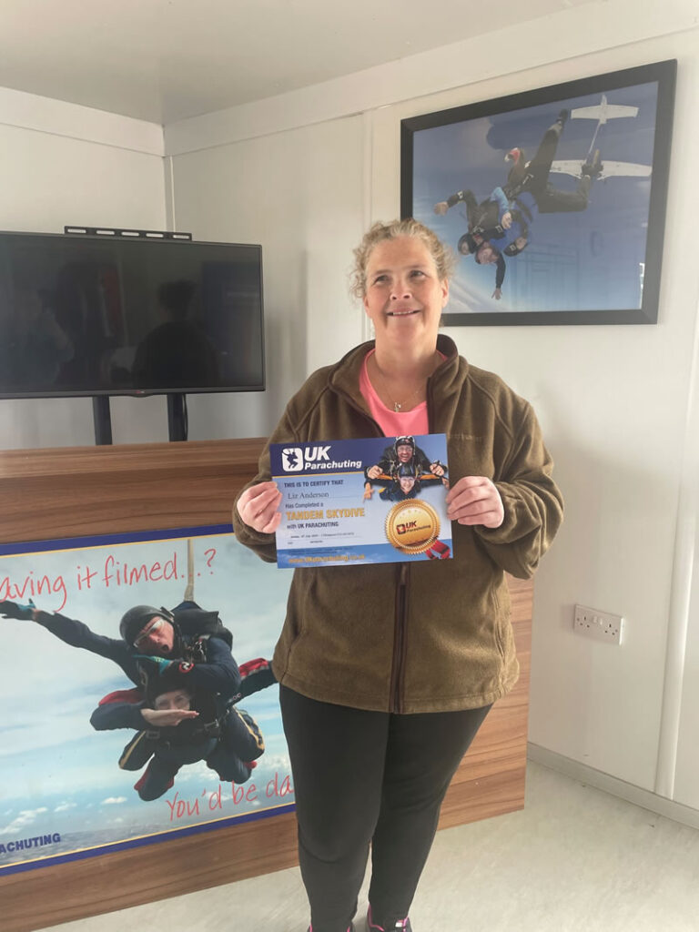 liz jump with certificate