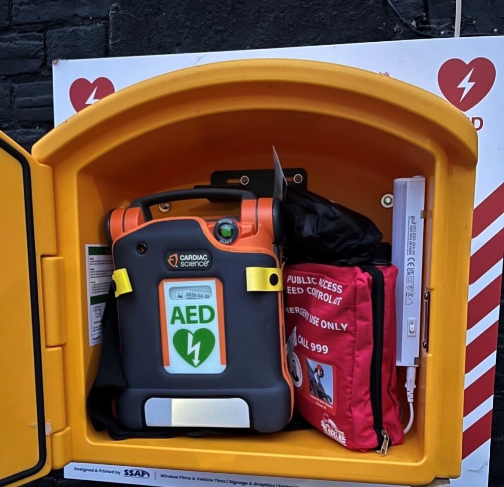 Stopthebleed kit in cabinet