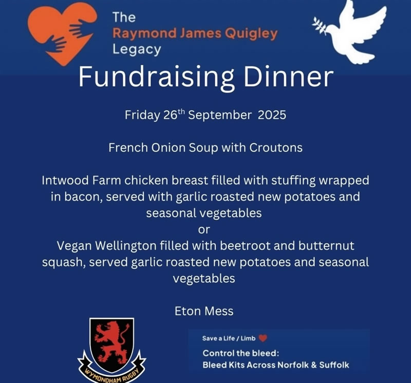 Fund Raising Dinner Menu Poster